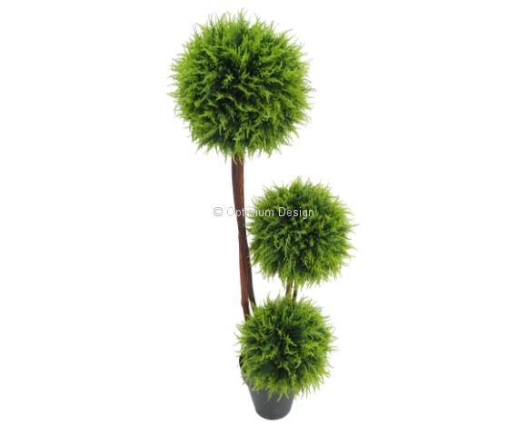 Arbre 3 boules cyprès 145 cm