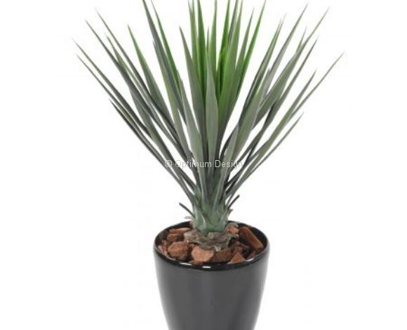 Yucca artificiel vert en pot 60 cm