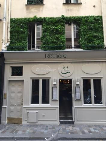 Habilage murale pour remplacer le ravalement à la boucherie roulière Paris 6ème