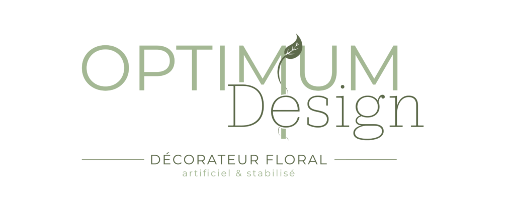 logo optimum design, Spécialiste végétaux artificiels